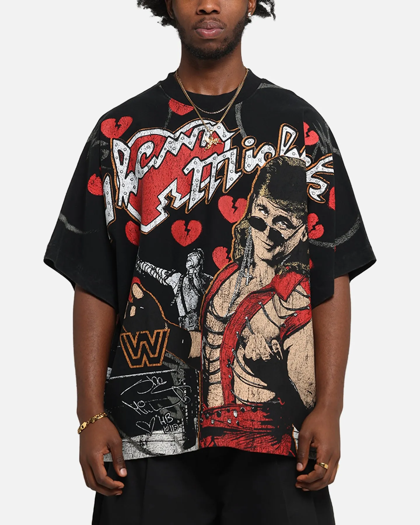 Culture Kings X WWE Shawn Michaels All Over Print T-Shirt Black sold by Culture Kings