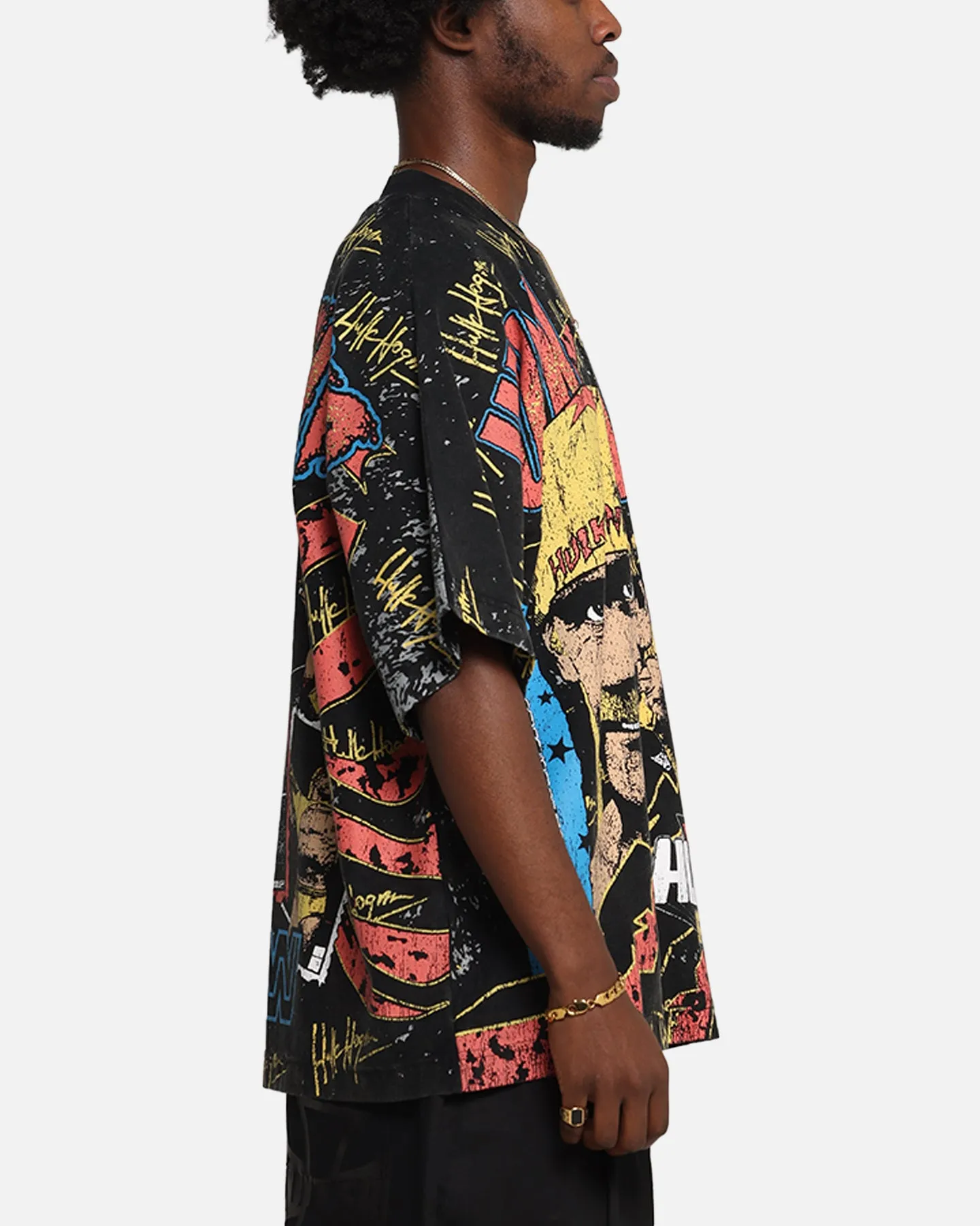 Culture Kings X WWE Hulk Hogan All Over Print T-Shirt Black sold by Culture Kings product image thumbnail 5