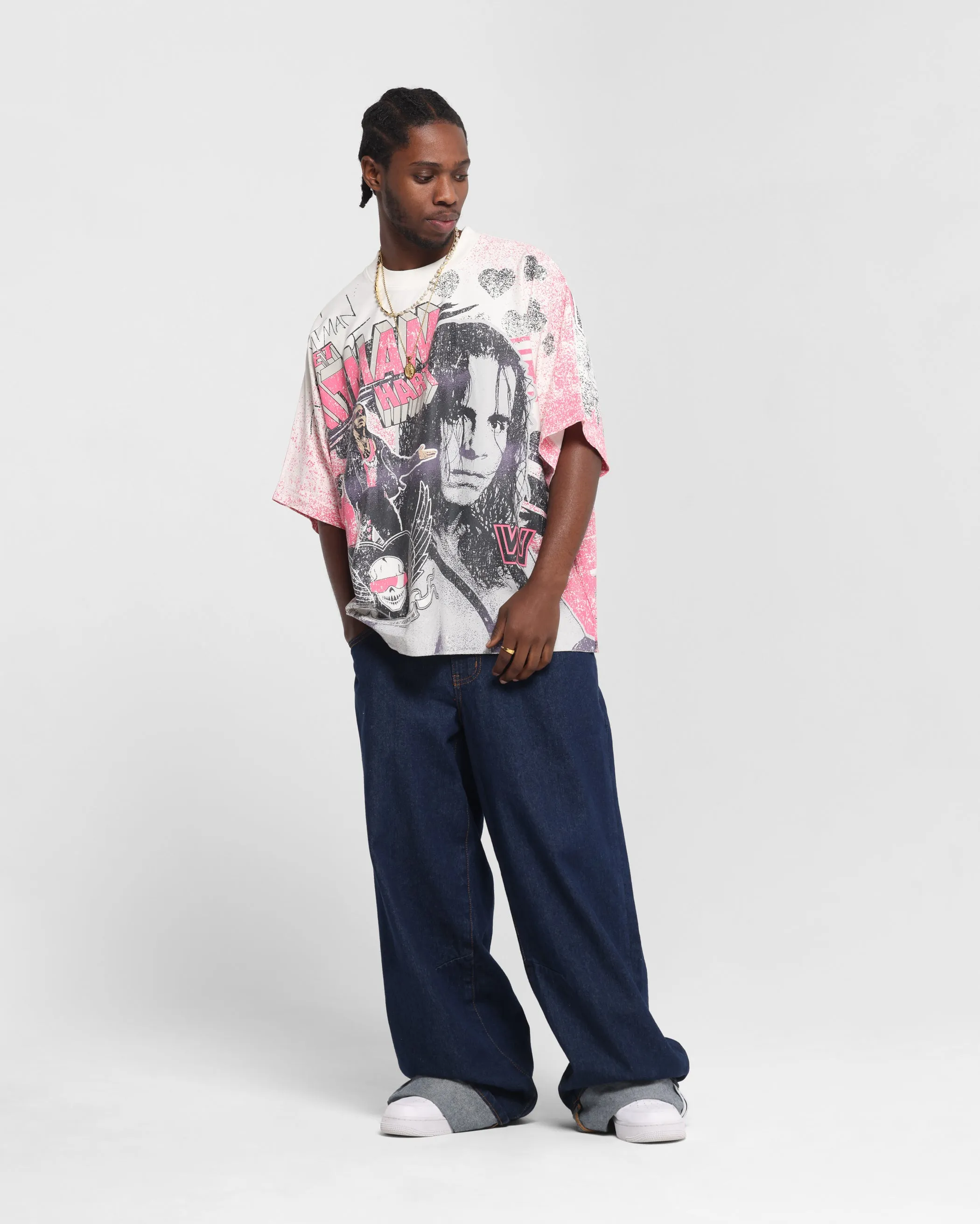 Culture Kings X WWE Bret 'The Hit Man' Hart All Over Print T-Shirt White sold by Culture Kings product image thumbnail 3