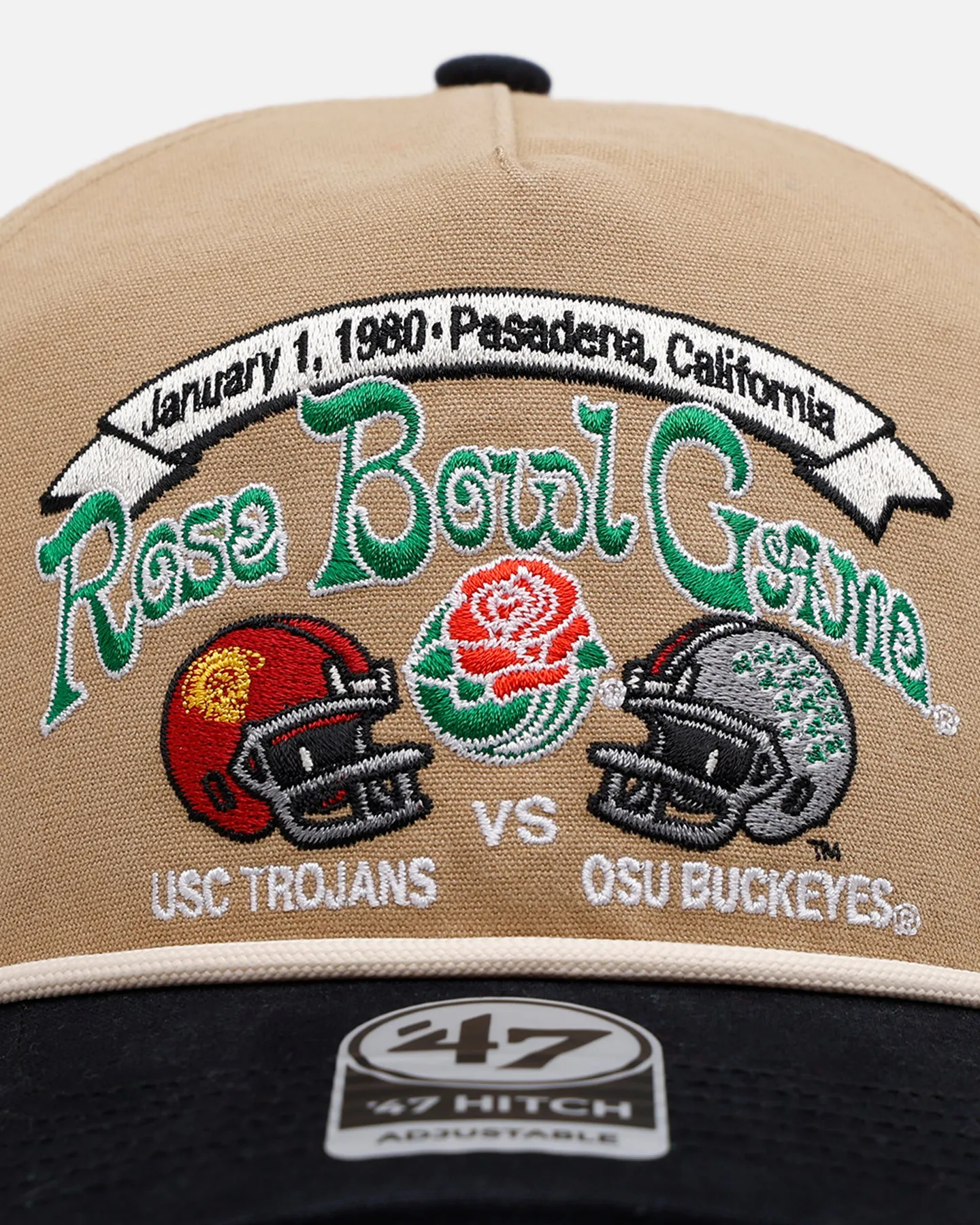 47 Brand USC Trojans Vs. OSC Buckeyes 'Vintage Bowl Game 2.0' 1980 Rose Bowl Hitch Snapback Khaki sold by Culture Kings product image thumbnail 5