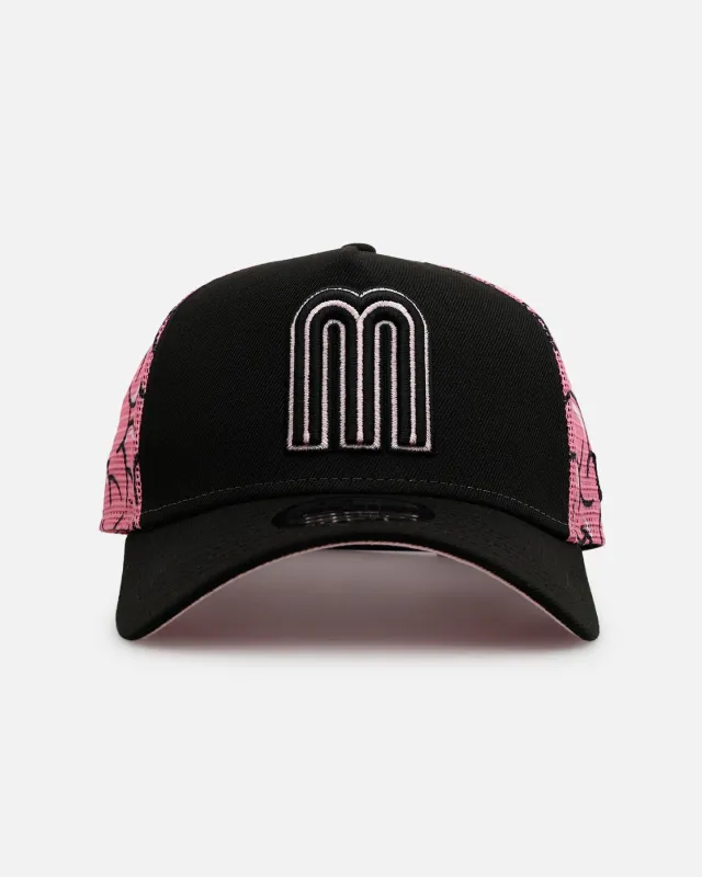 New Era Mexico National Baseball Team 'Thoughtful' 9FORTY A-Frame Trucker Snapback Black/Pink sold by Culture Kings