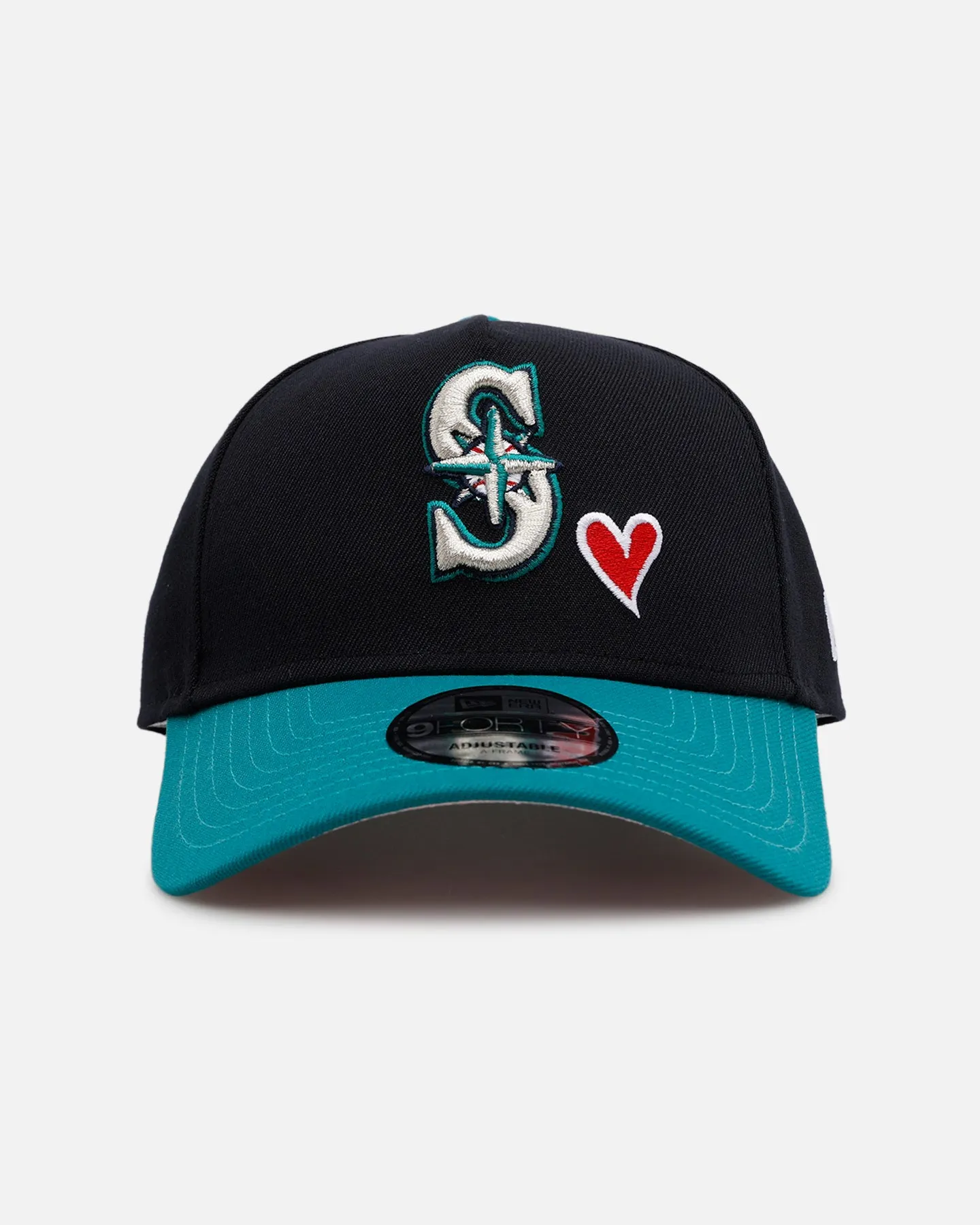 New Era Seattle Mariners 'Team Color Hearts' 9FORTY A-Frame Snapback Official Team Color sold by Culture Kings