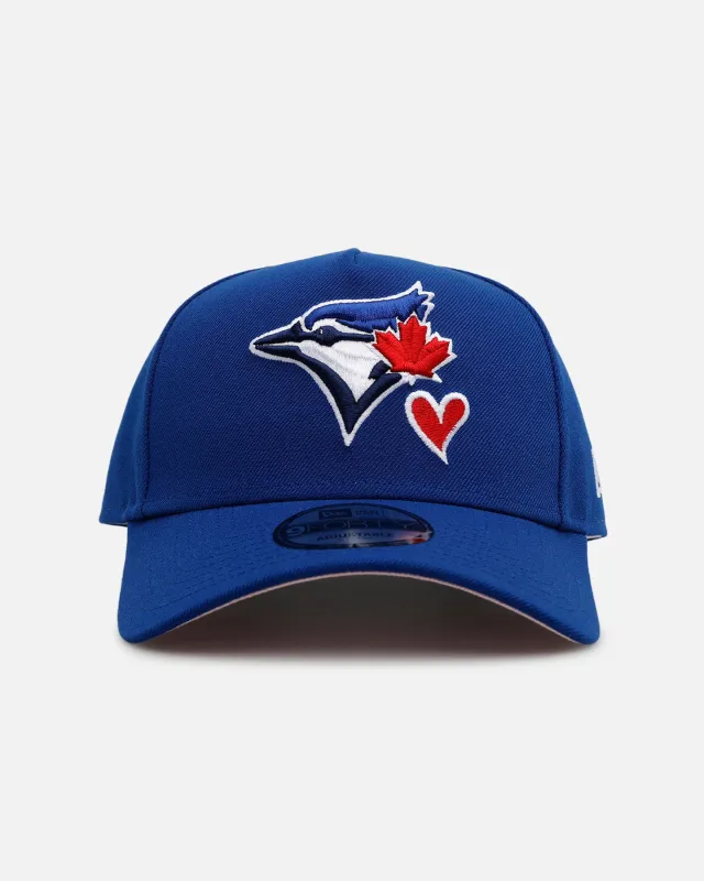 New Era Toronto Blue Jays 'Team Color Hearts' 9FORTY A-Frame Snapback Official Team Color sold by Culture Kings