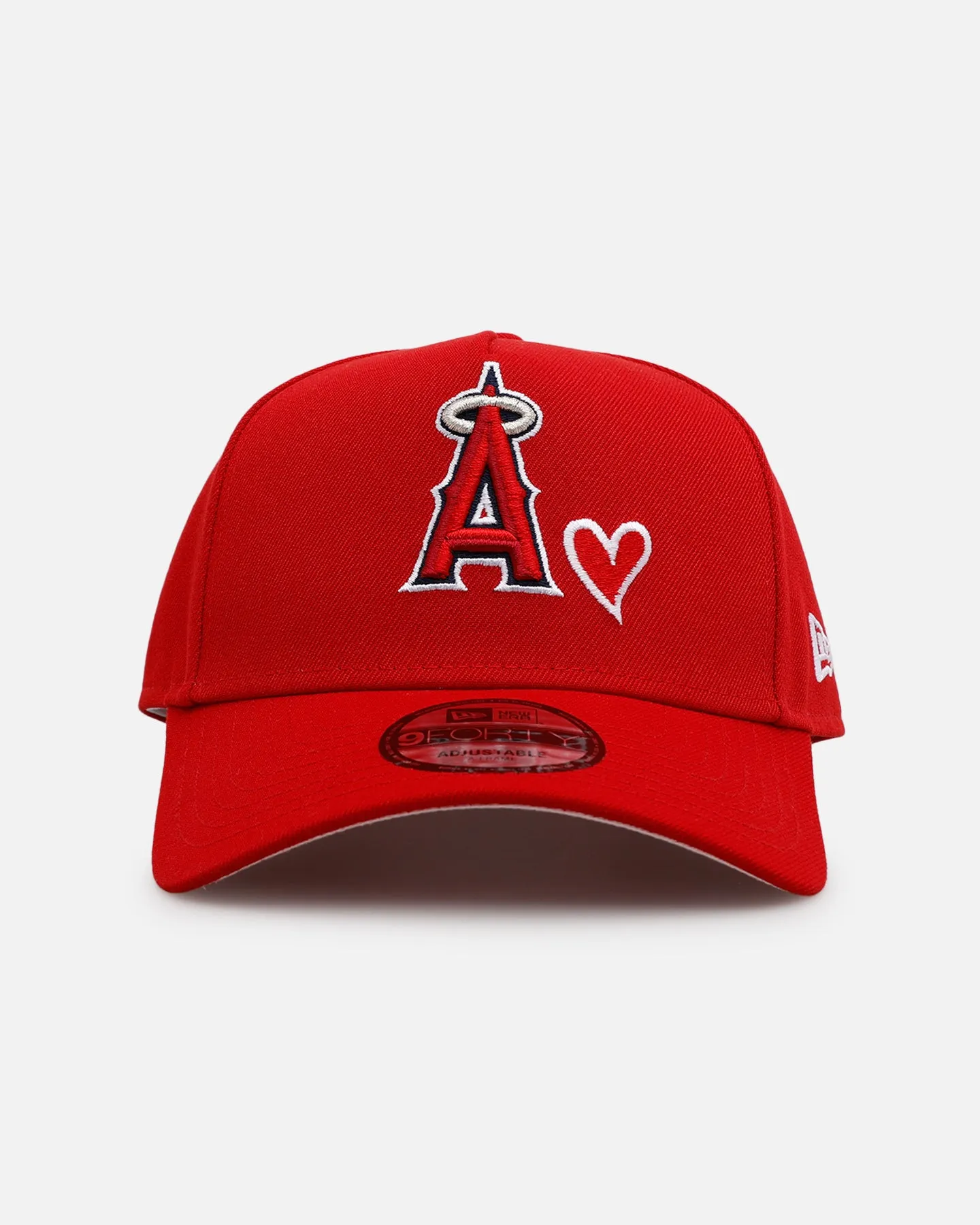 New Era Los Angeles Angels 'Team Color Hearts' 9FORTY A-Frame Snapback Official Team Color sold by Culture Kings