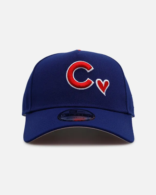 New Era Chicago Cubs 'Team Color Hearts' 9FORTY A-Frame Snapback Official Team Color sold by Culture Kings
