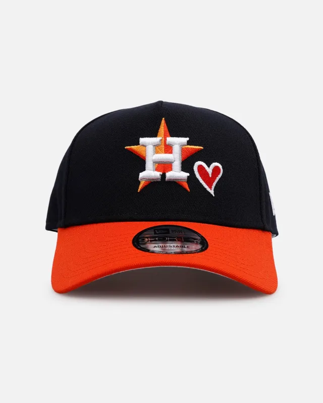 New Era Houston Astros 'Team Color Hearts' 9FORTY A-Frame Snapback Official Team Color sold by Culture Kings