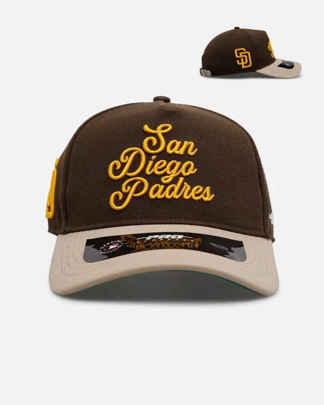 Pro Standard San Diego Padres 'Sovenir' Pinch Front Strapback Brown sold by Culture Kings