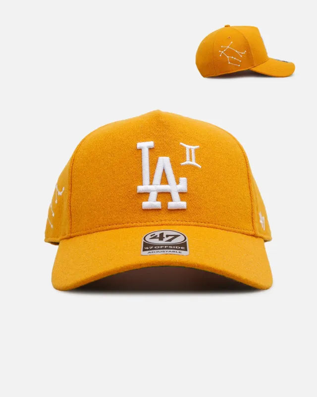 47 Brand Los Angeles Dodgers 'Zodiac' Gemini 47 Offside Snapback Gold sold by Culture Kings