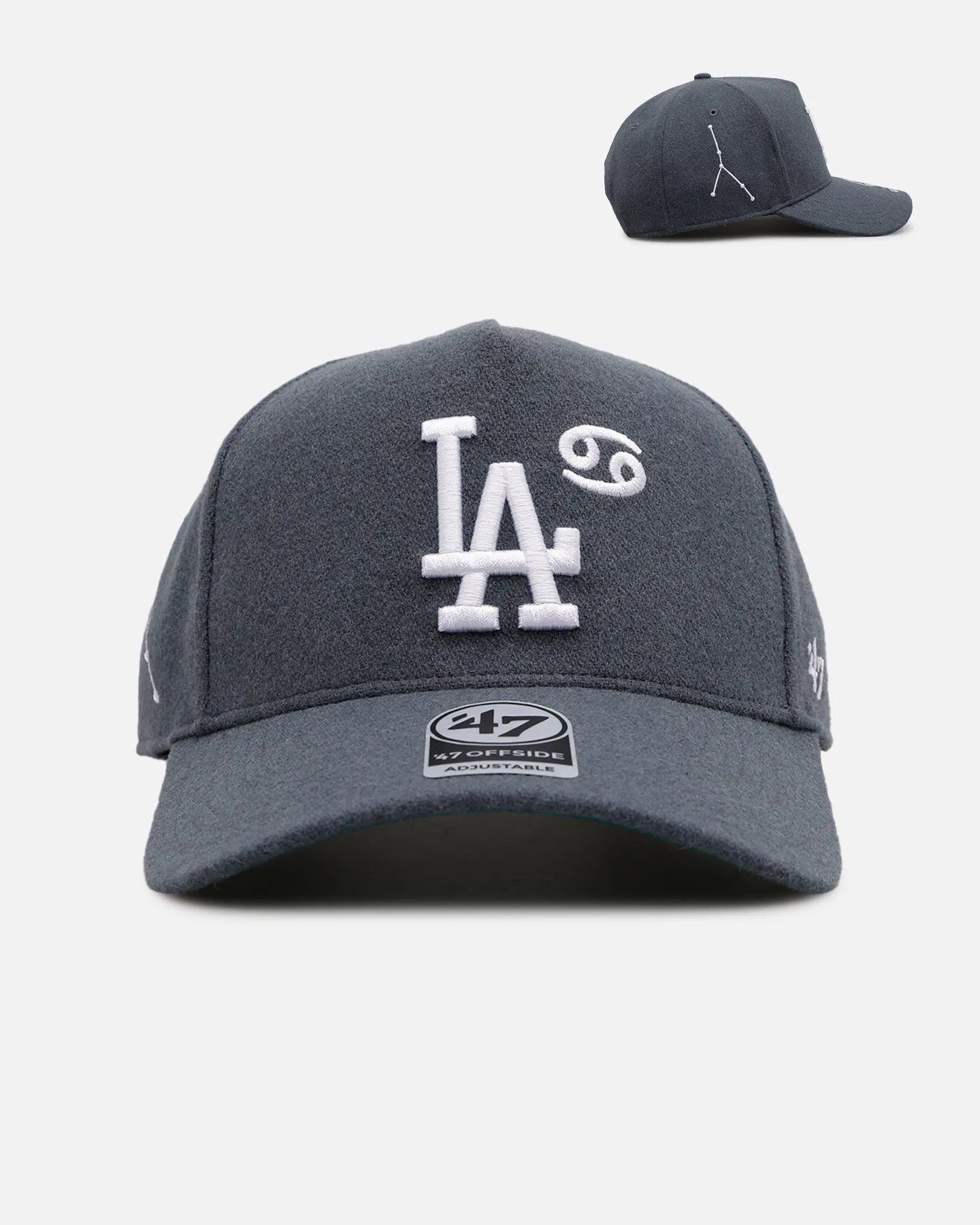 47 Brand Los Angeles Dodgers 'Zodiac' Cancer 47 Offside Snapback Dark Grey sold by Culture Kings