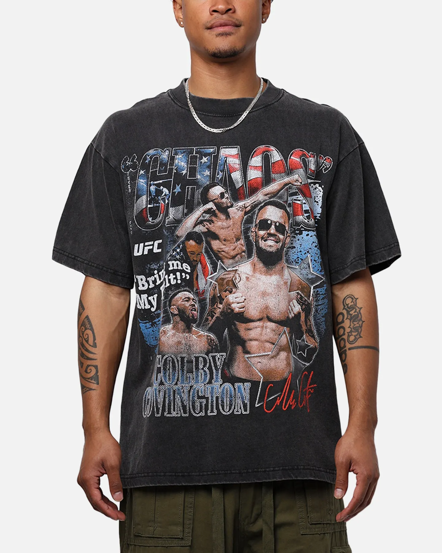 UFC By Goat Crew Colby Covington Belt Vintage T-Shirt Vintage Black sold by Culture Kings