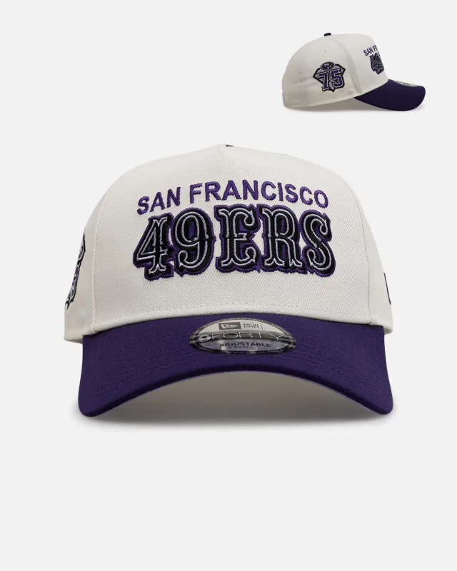 New Era San Francisco 49ers 'Purple Haze 2.0' 9FORTY A-Frame Snapback Chrome/Purple sold by Culture Kings