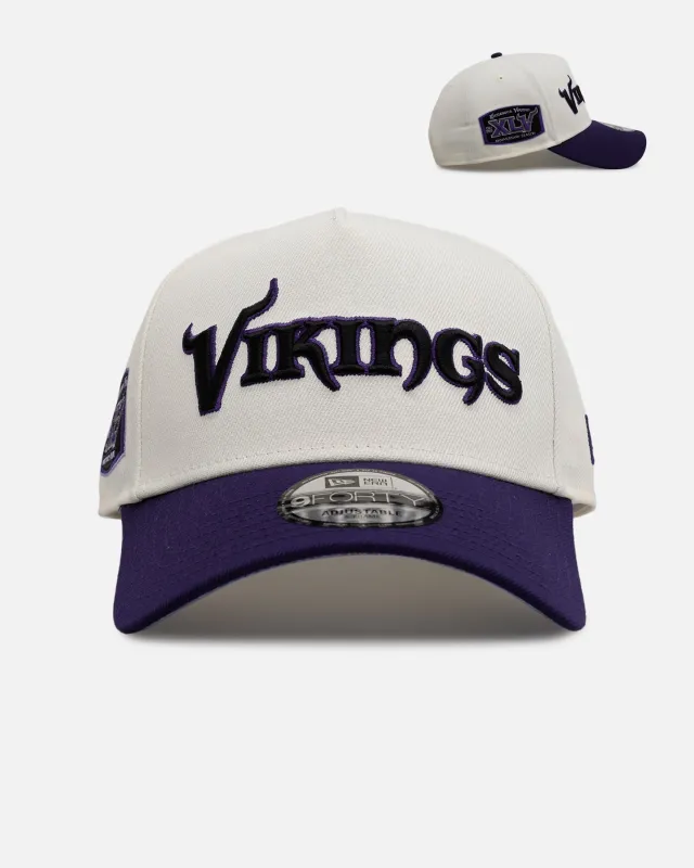New Era Minnesota Vikings 'Purple Haze 2.0' 9FORTY A-Frame Snapback Chrome/Purple sold by Culture Kings