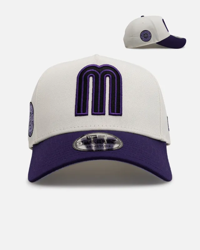 New Era Mexico National Baseball Team 'Purple Haze 2.0' 9FORTY A-Frame Snapback Chrome/Purple sold by Culture Kings