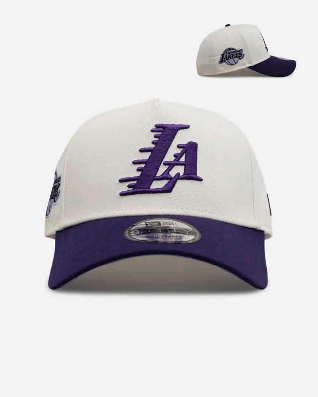 New Era Los Angeles Lakers 'Purple Haze 2.0' 9FORTY A-Frame Snapback Chrome/Purple sold by Culture Kings