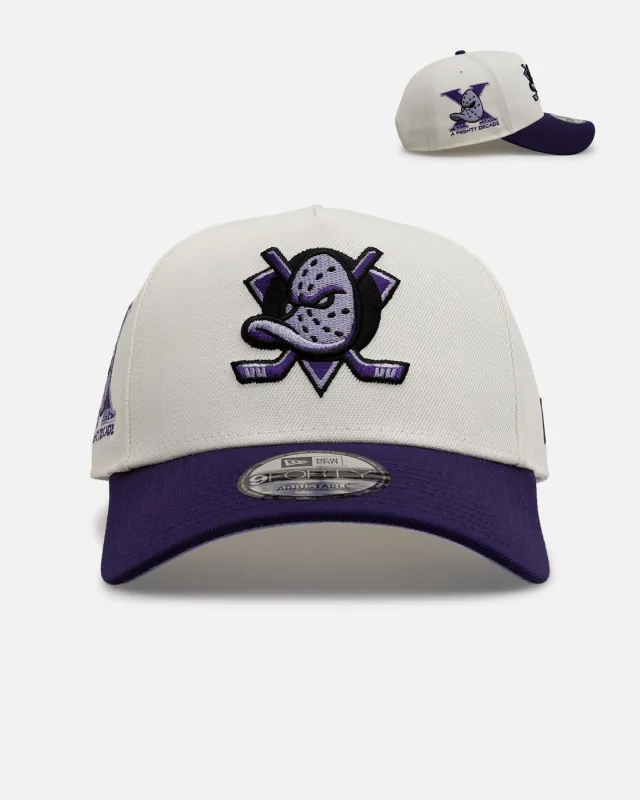 New Era Anaheim Ducks 'Purple Haze 2.0' 9FORTY A-Frame Snapback Chrome/Purple sold by Culture Kings