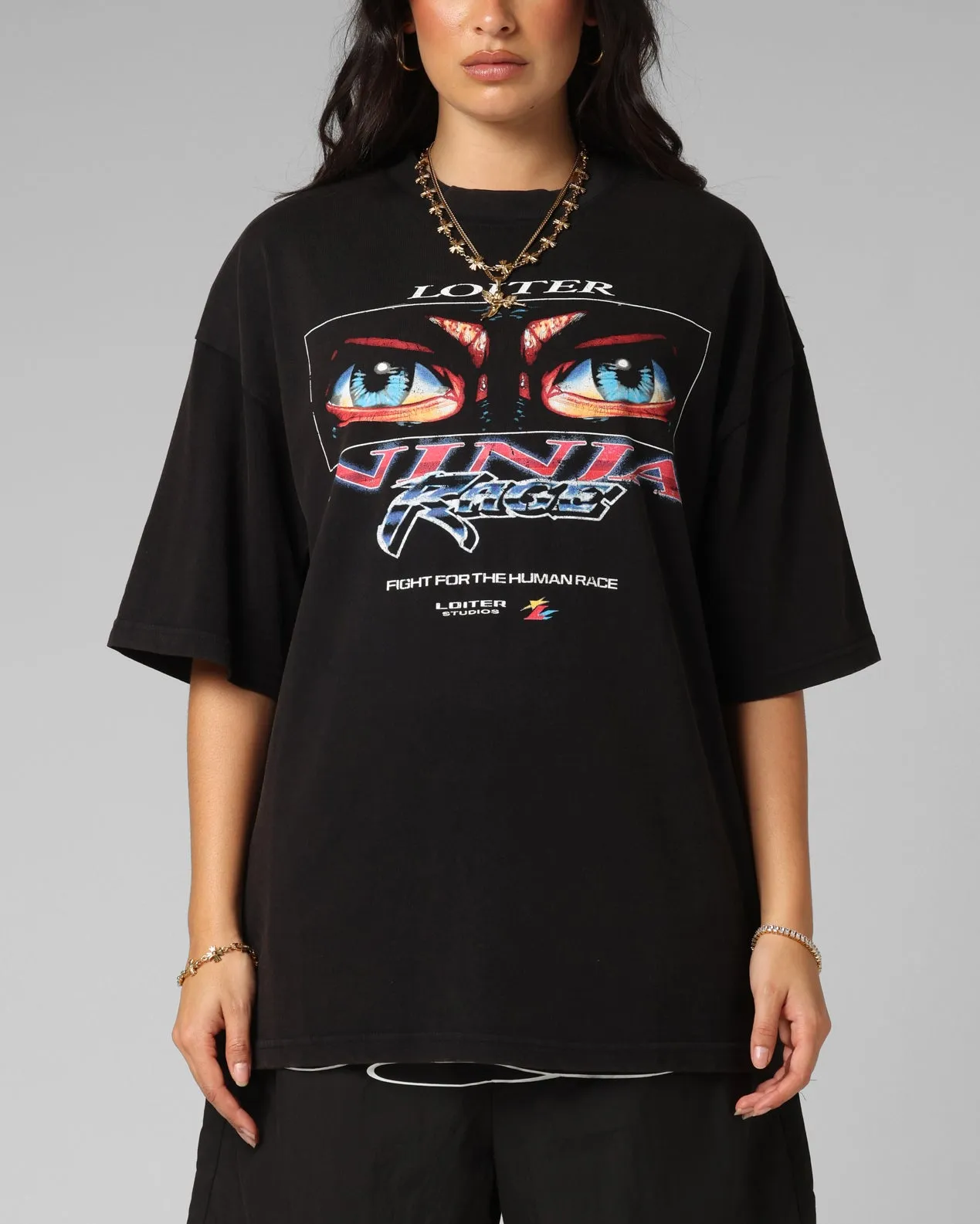 Loiter Ninja Vintage T-Shirt Vintage Black sold by Culture Kings product image thumbnail 2