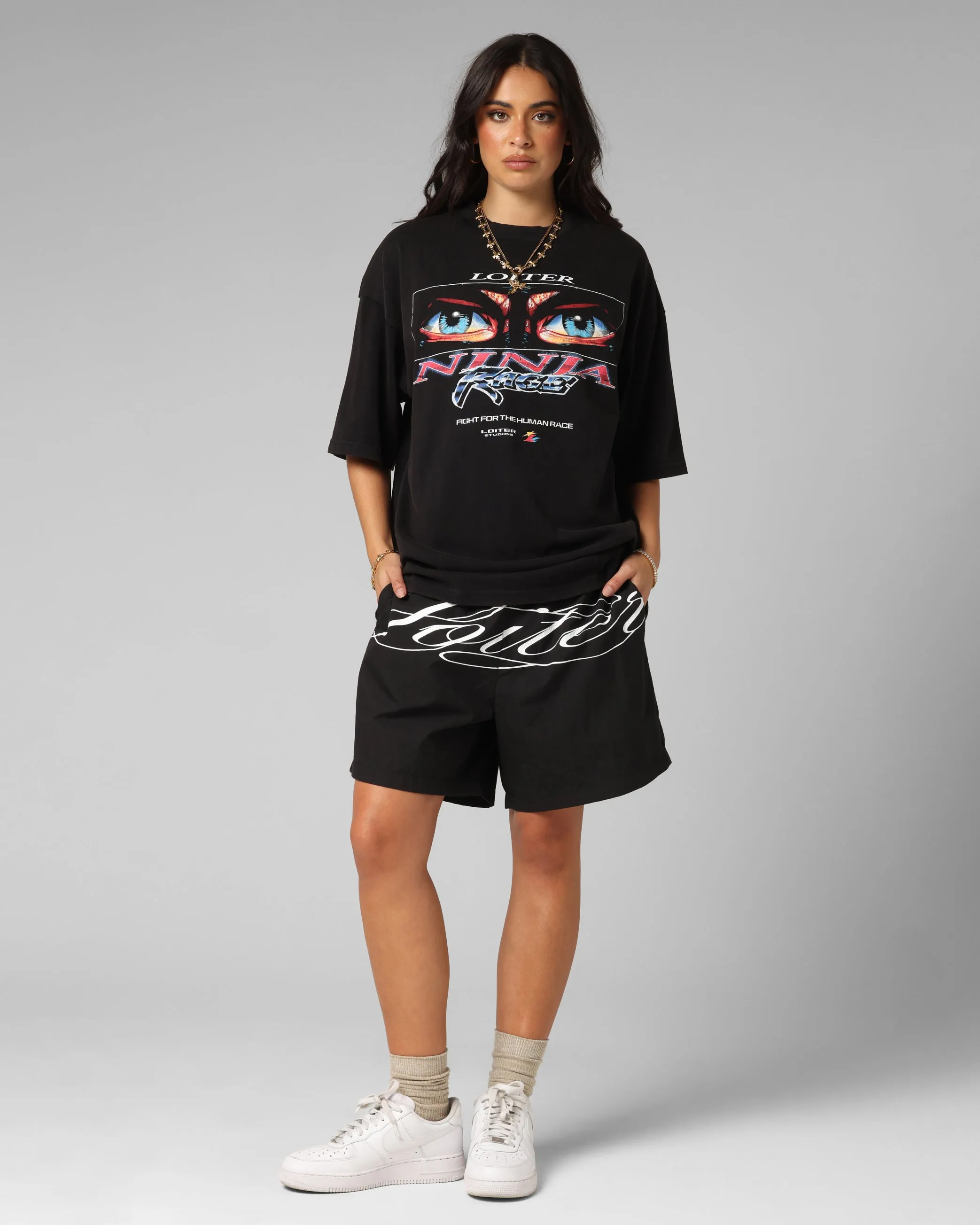 Loiter Ninja Vintage T-Shirt Vintage Black sold by Culture Kings product image thumbnail 4