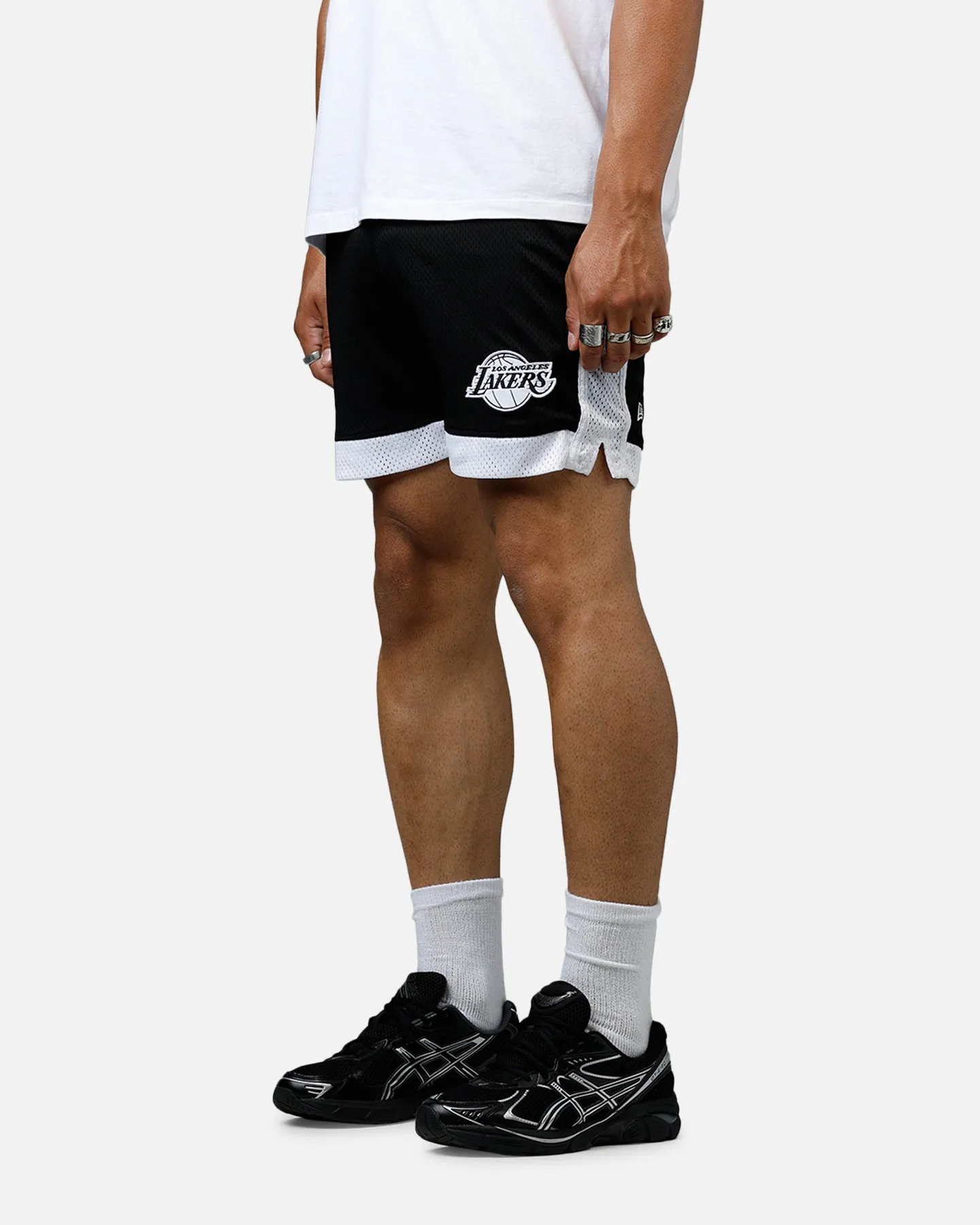 New Era Los Angeles Lakers Sport Class Shorts Black/White sold by Culture Kings product image thumbnail 4