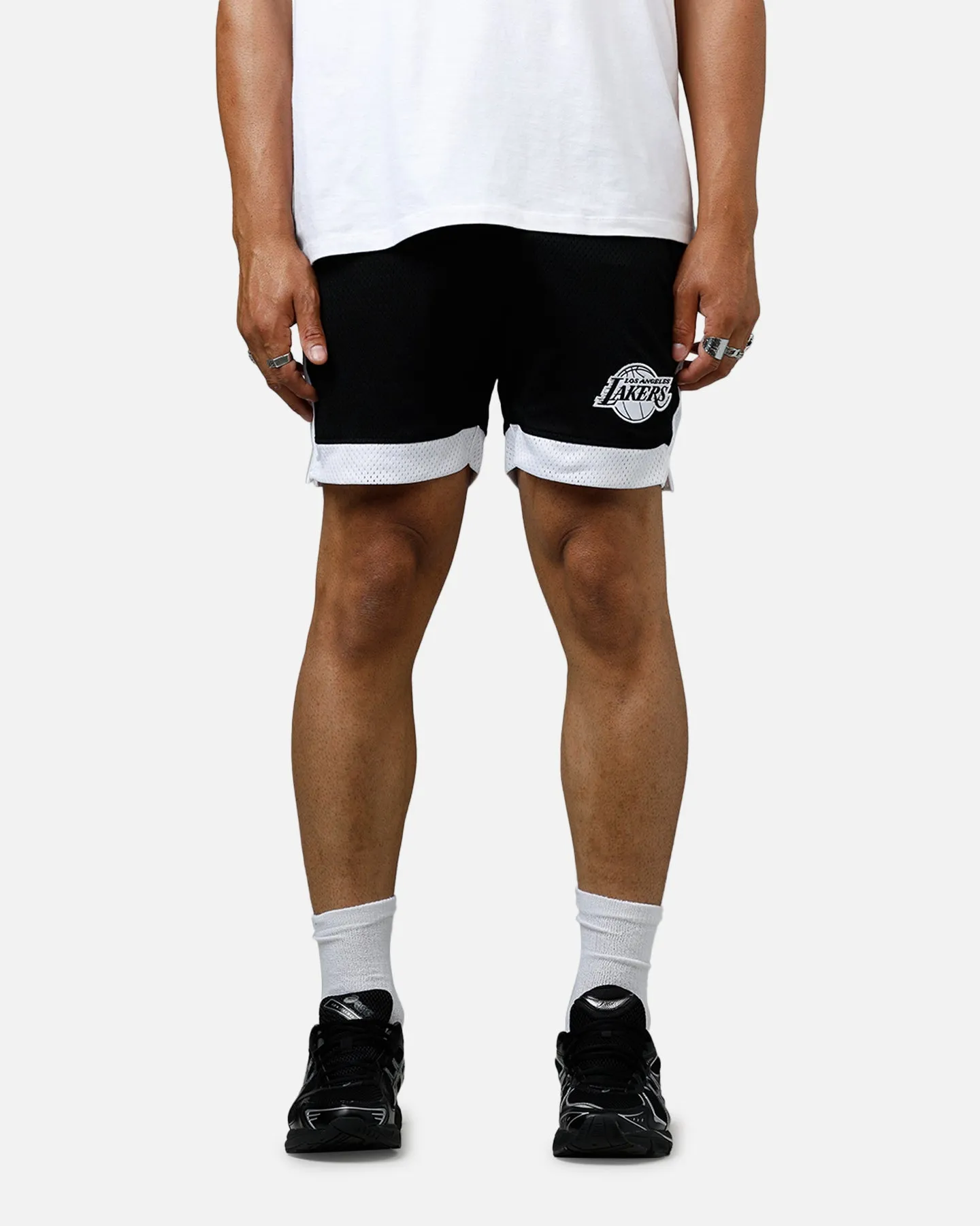 New Era Los Angeles Lakers Sport Class Shorts Black/White sold by Culture Kings