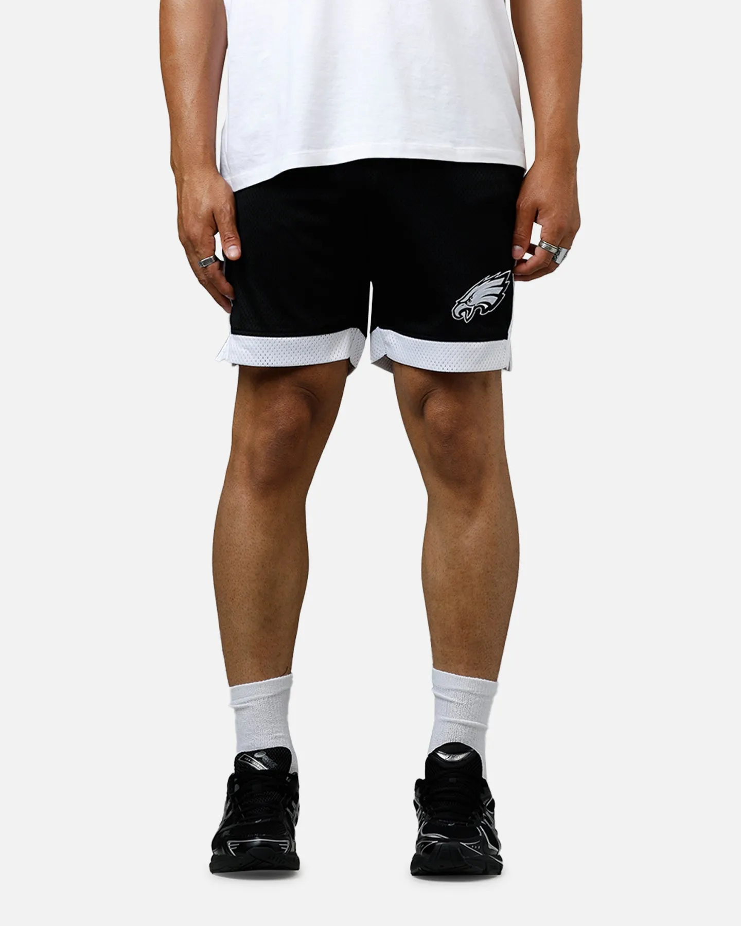 New Era Philadelphia Eagles Sport Class Shorts Black/White sold by Culture Kings
