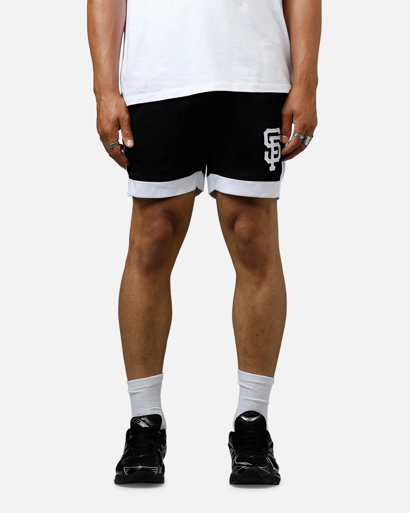 New Era San Francisco Giants Sport Class Shorts Black/White sold by Culture Kings