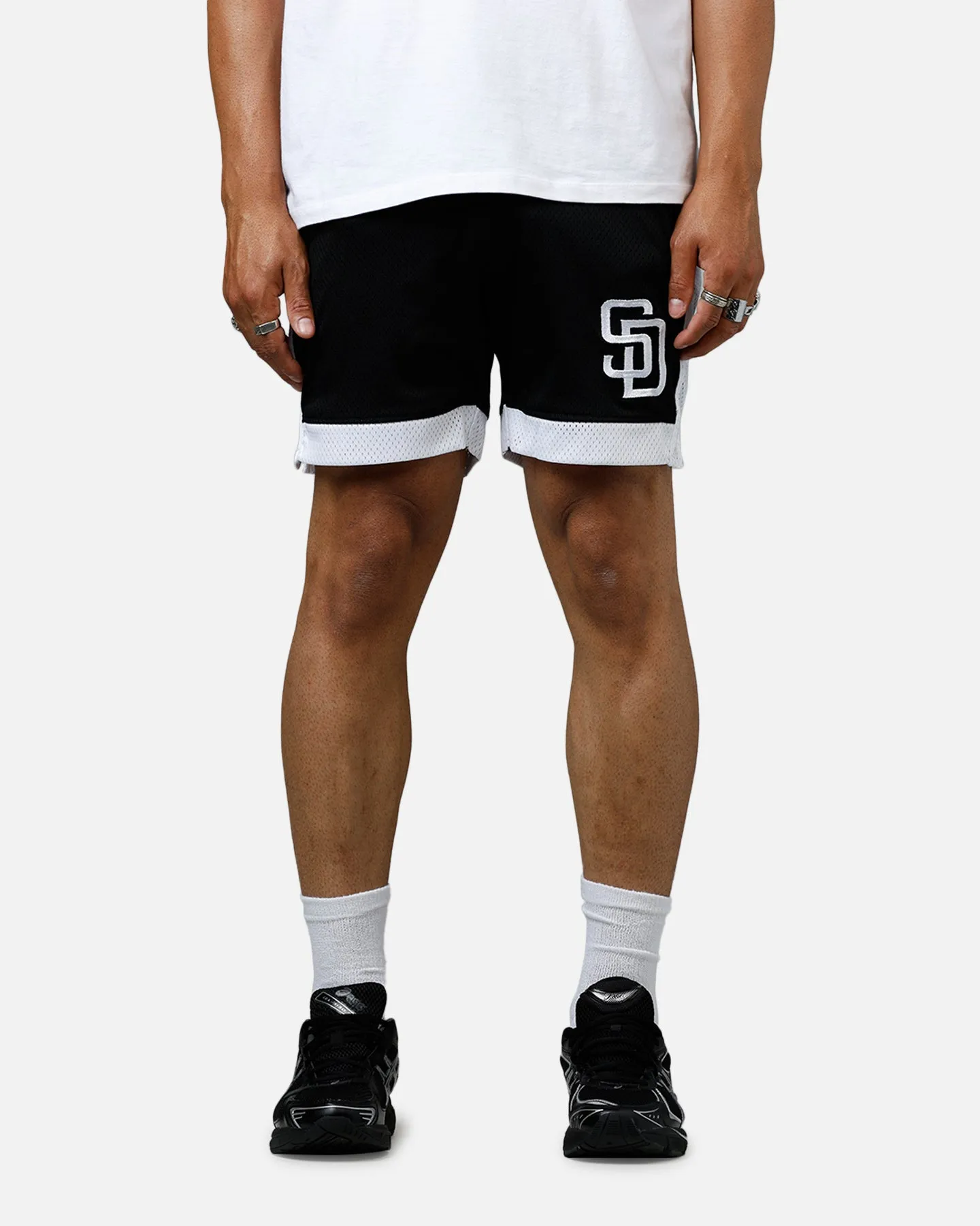 New Era San Diego Padres Sport Class Shorts Black/White sold by Culture Kings