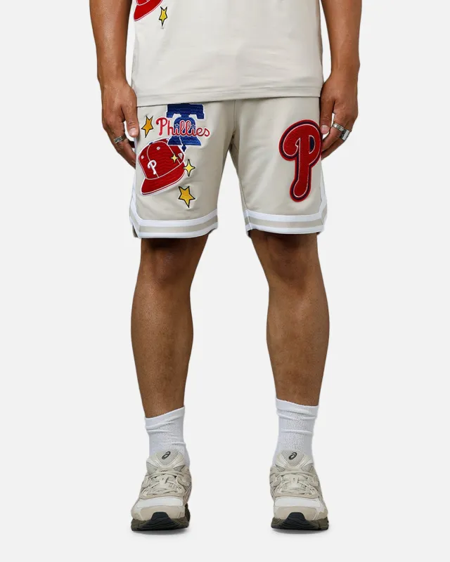 New Era Philadelphia Phillies 'Logo Select' Summer Shorts Stone sold by Culture Kings