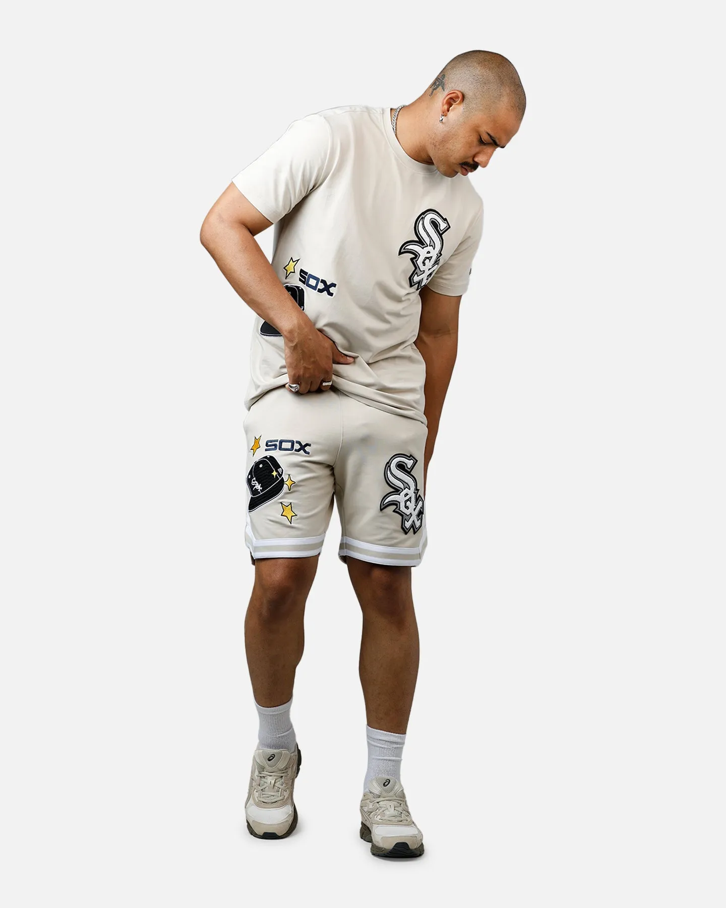 New Era Chicago White Sox 'Logo Select' Summer Shorts Stone sold by Culture Kings product image thumbnail 2