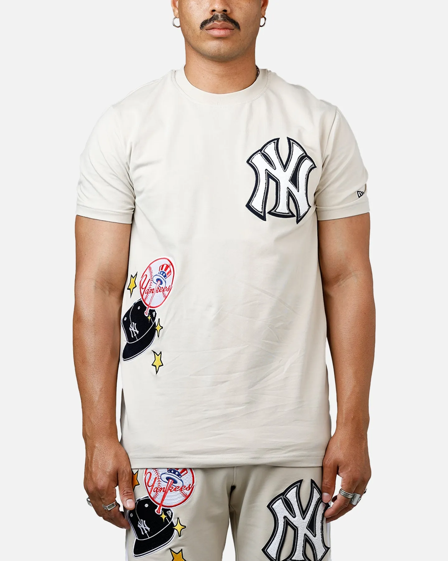 New Era New York Yankees 'Logo Select' Summer T-Shirt Stone sold by Culture Kings