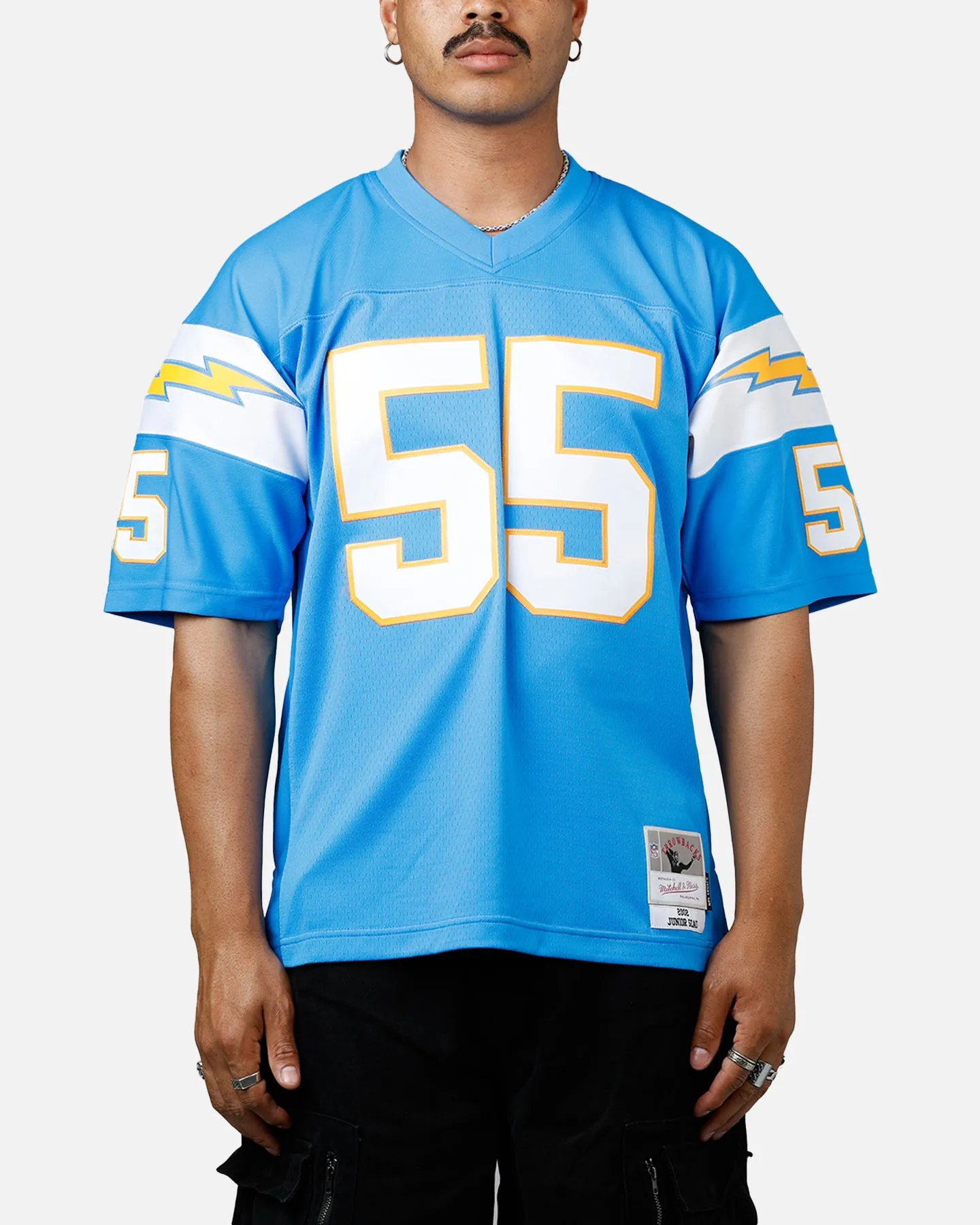 Mitchell & Ness Los Angeles Chargers Junior Seau #55 Legacy Jersey Powder Blue sold by Culture Kings