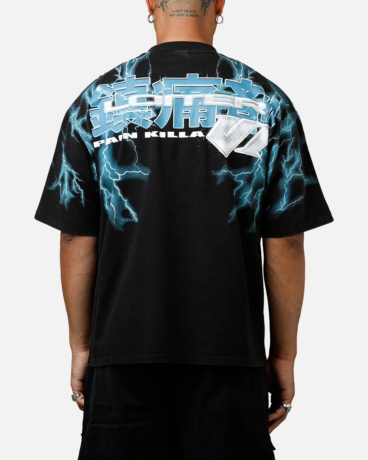 Loiter Greaser Vintage T-Shirt Black/Blue sold by Culture Kings product image thumbnail 2