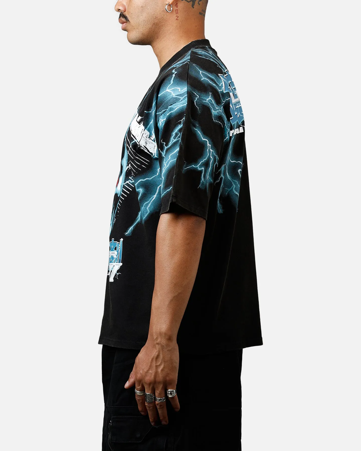 Loiter Greaser Vintage T-Shirt Black/Blue sold by Culture Kings product image thumbnail 5