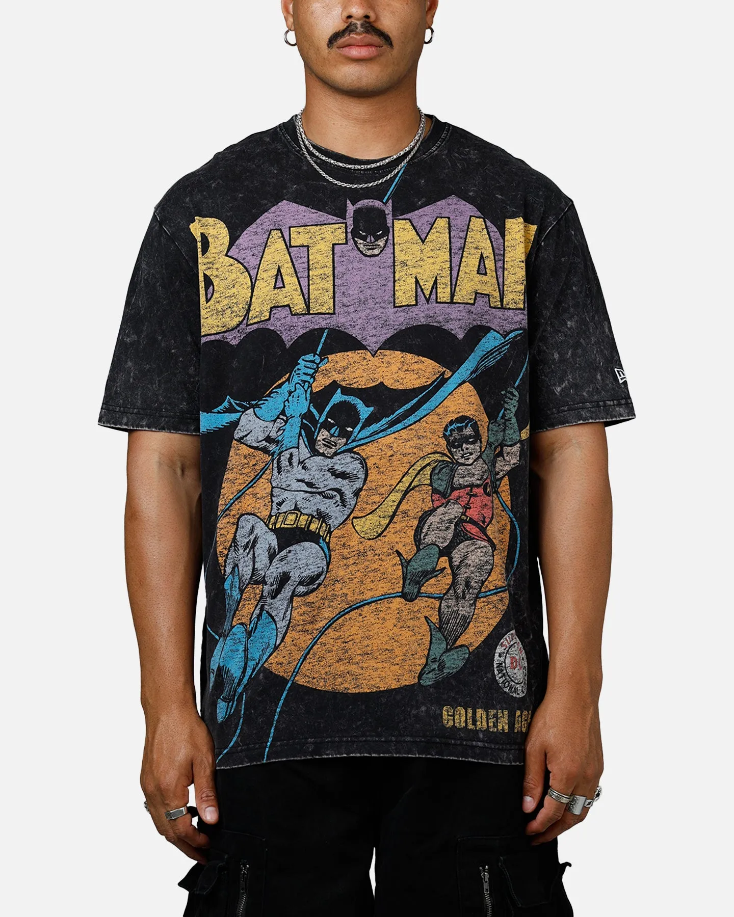 New Era X DC Batman T-Shirt Washed Black sold by Culture Kings
