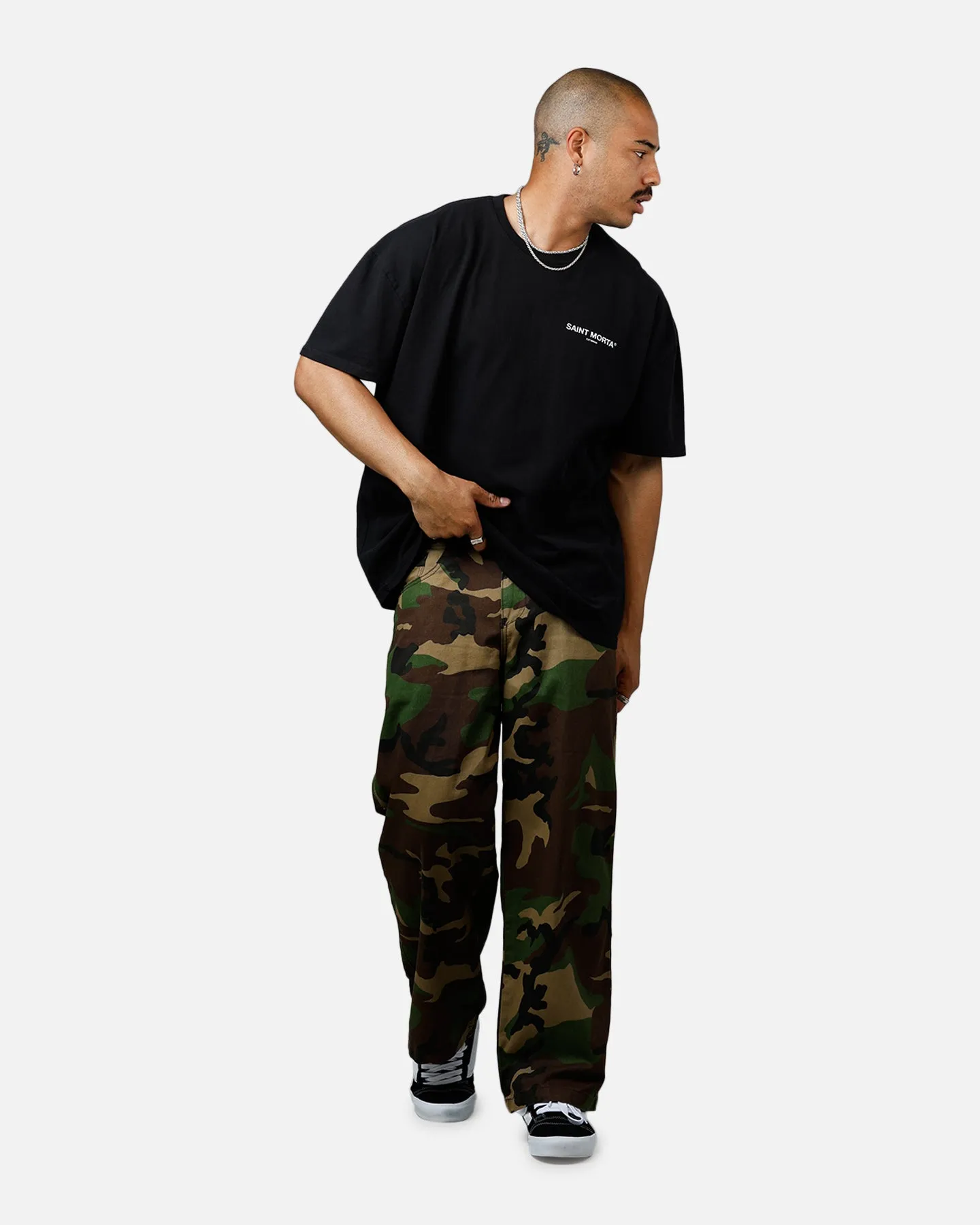 Saint Morta Departed Boxy T-Shirt Black sold by Culture Kings product image thumbnail 3