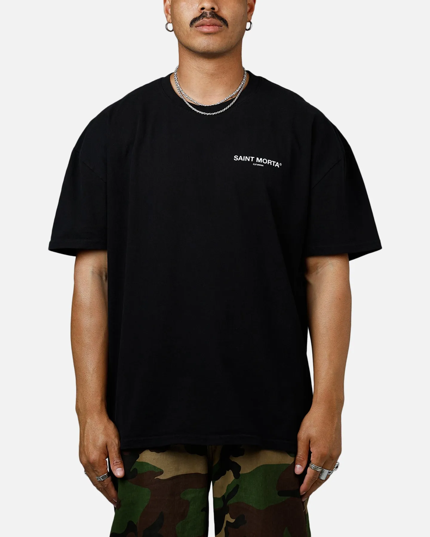 Saint Morta Departed Boxy T-Shirt Black sold by Culture Kings product image thumbnail 2