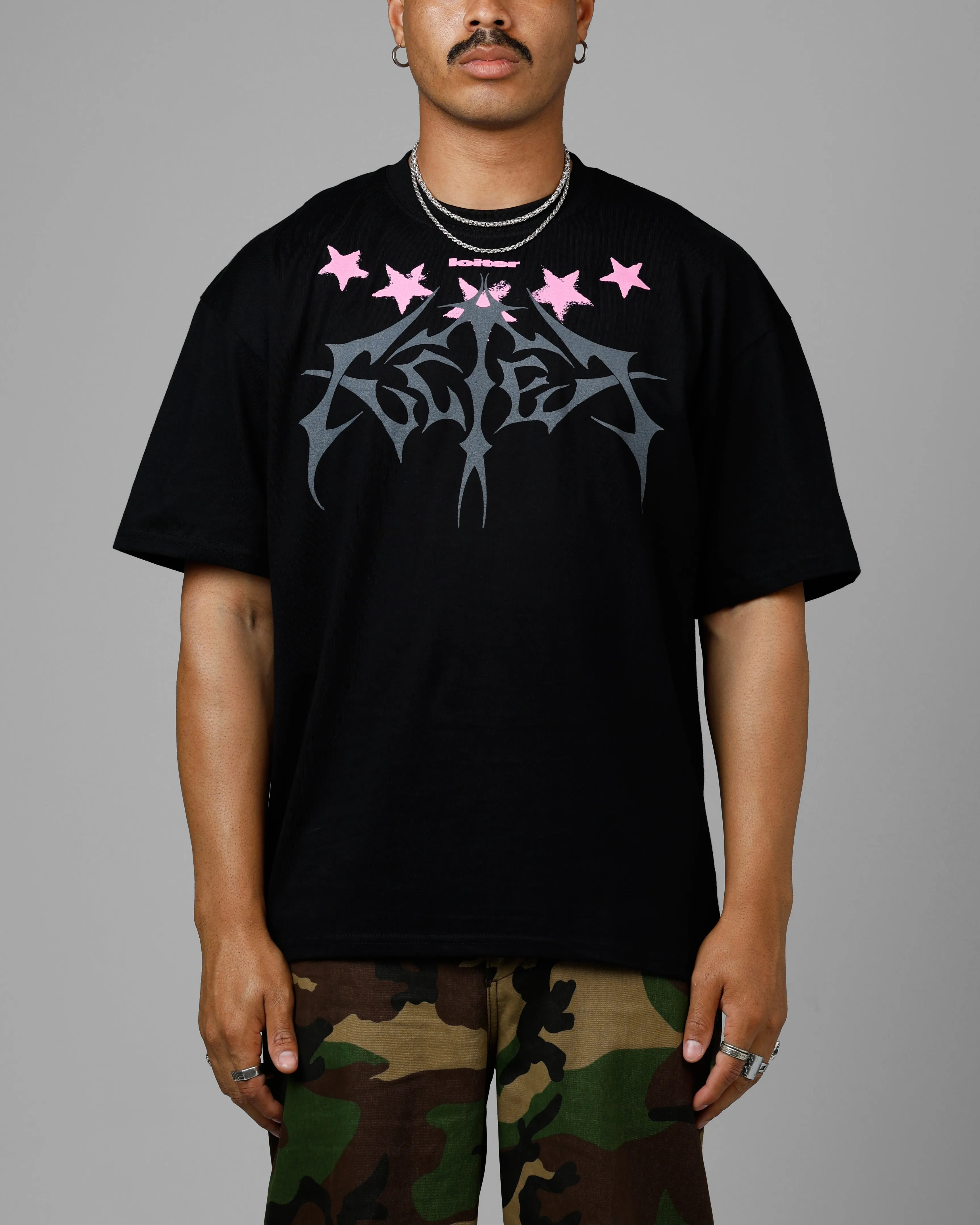 Loiter Starstruckd T-Shirt Black sold by Culture Kings