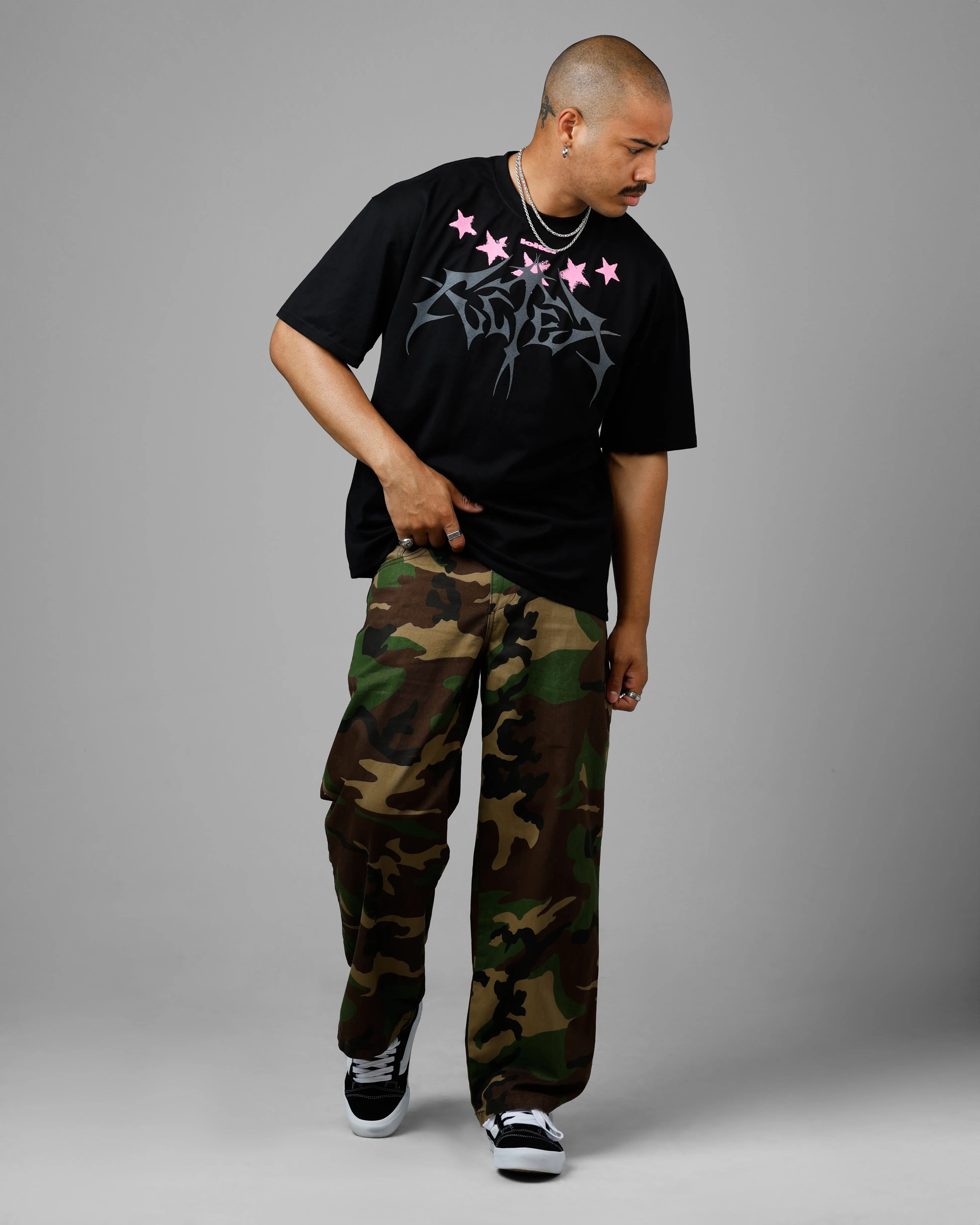 Loiter Starstruckd T-Shirt Black sold by Culture Kings product image thumbnail 3