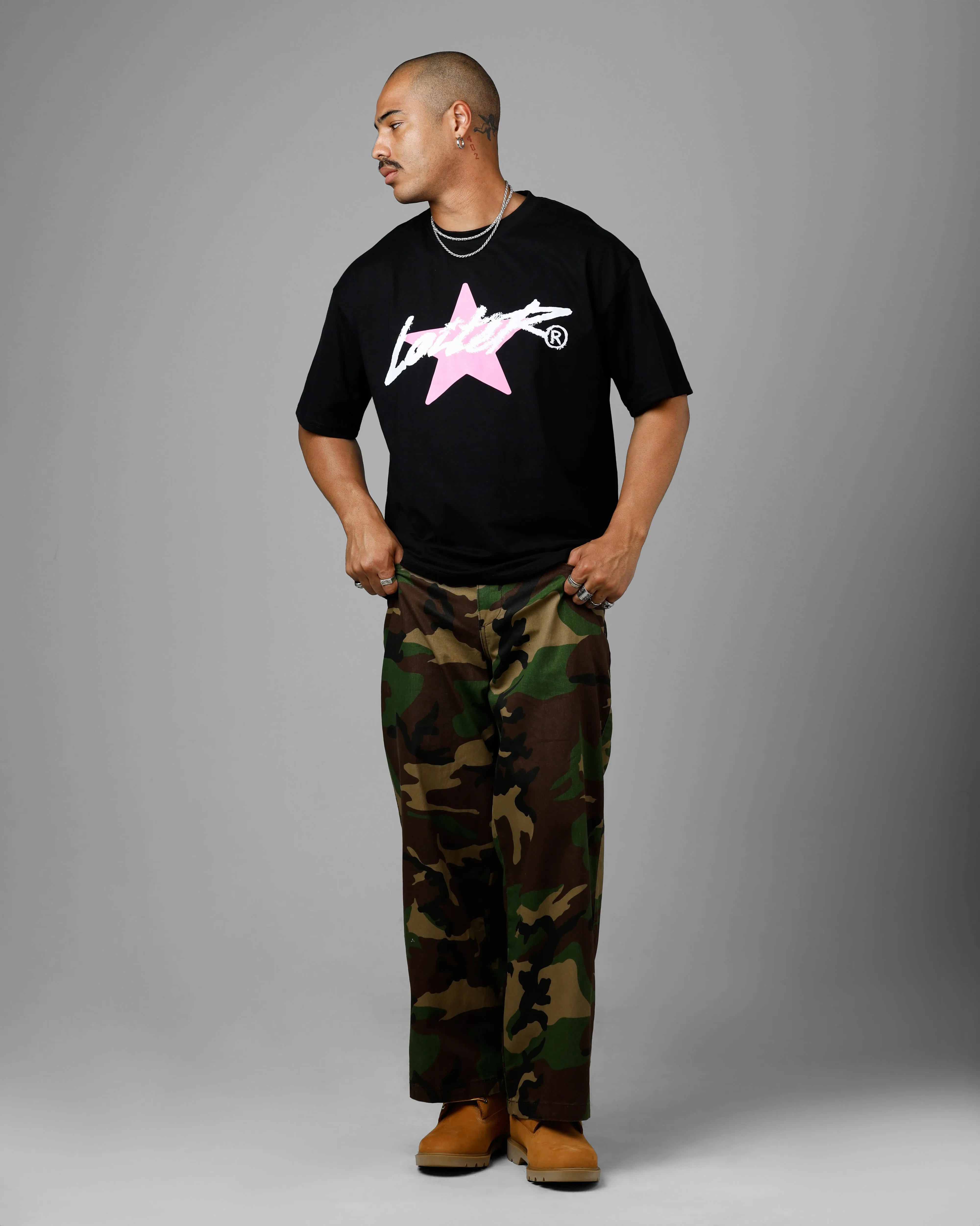 Loiter Universe T-Shirt Black sold by Culture Kings product image thumbnail 3