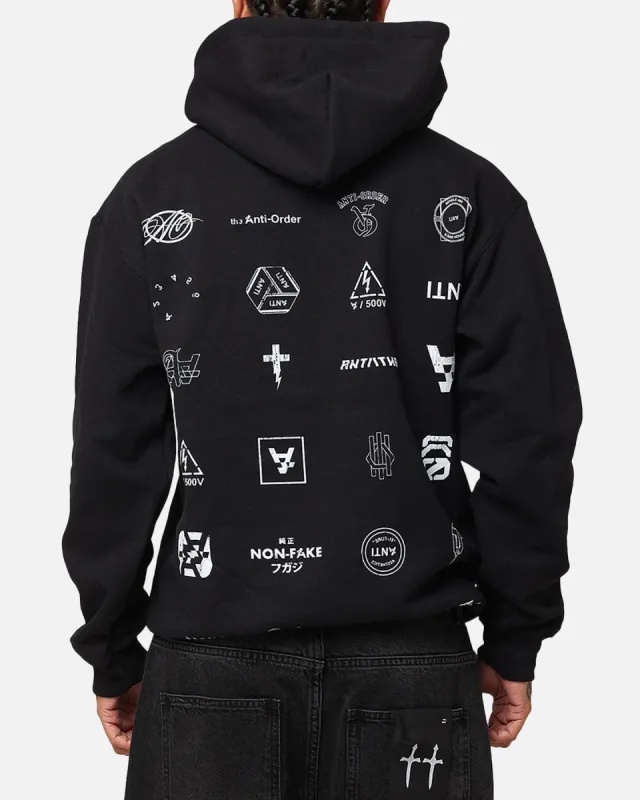 The Anti Order Stacked Hoodie Black/White sold by Culture Kings