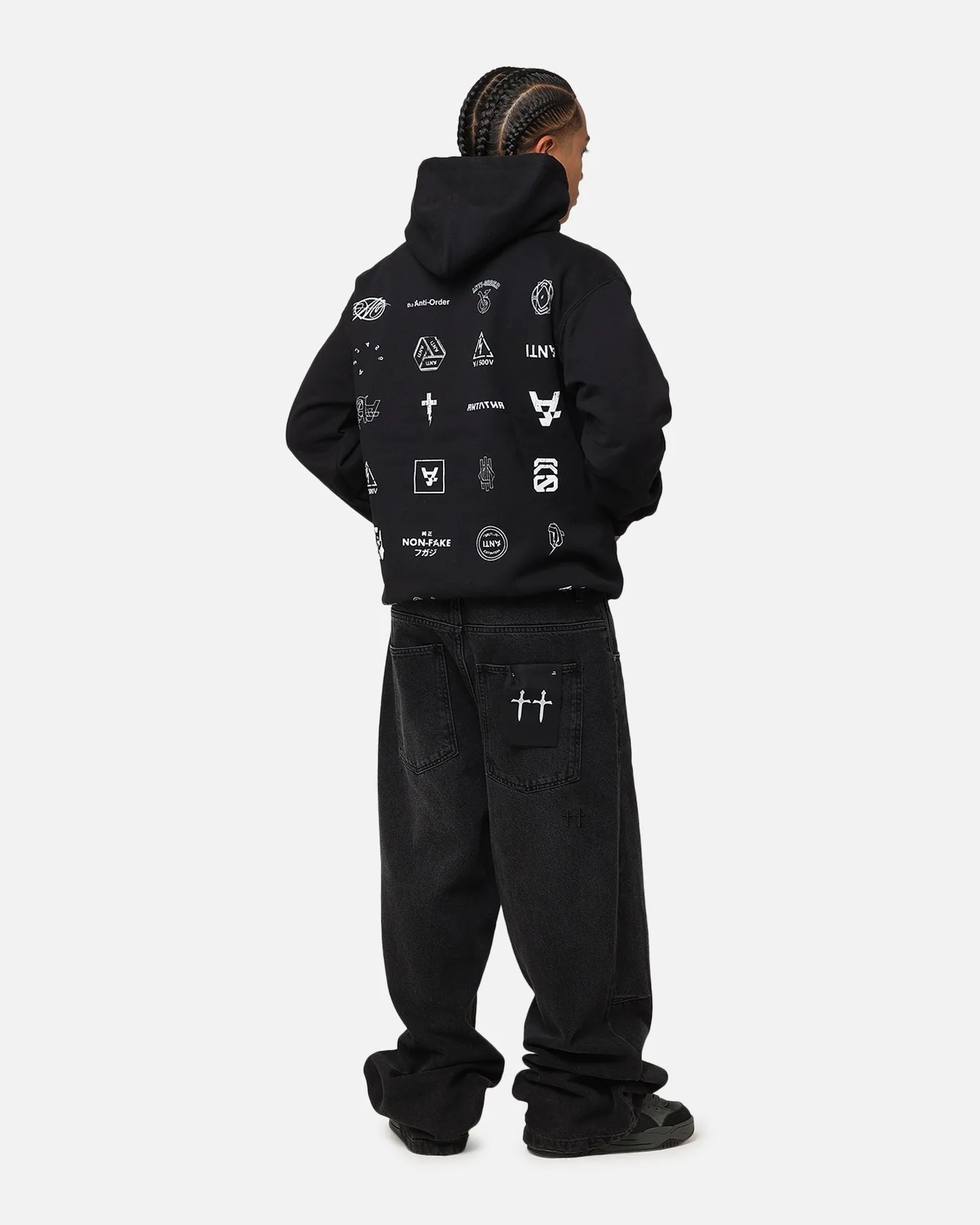 The Anti Order Stacked Hoodie Black/White sold by Culture Kings product image thumbnail 3
