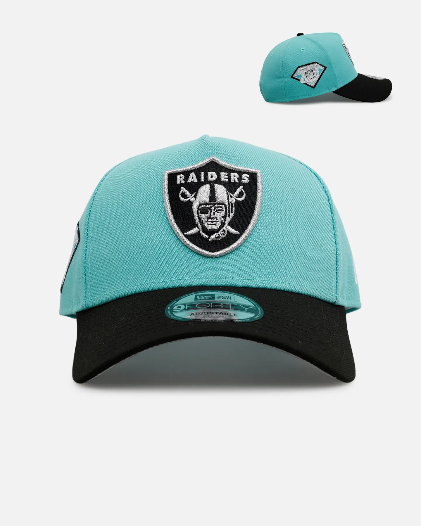 New Era Las Vegas Raiders 'Diamonds Are Forever' 9FORTY A-Frame Snapback Mint sold by Culture Kings