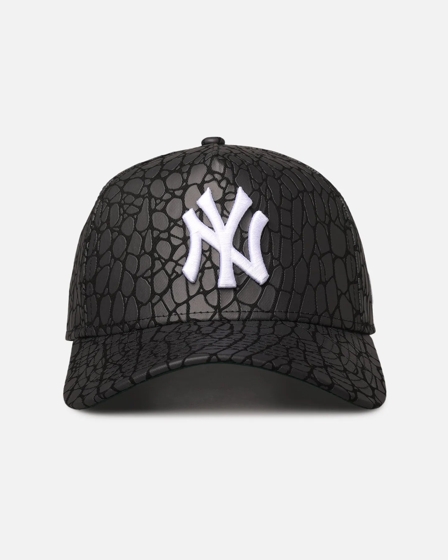 New Era New York Yankees 'Croc Skin' 9FORTY A-Frame Snapback Black sold by Culture Kings