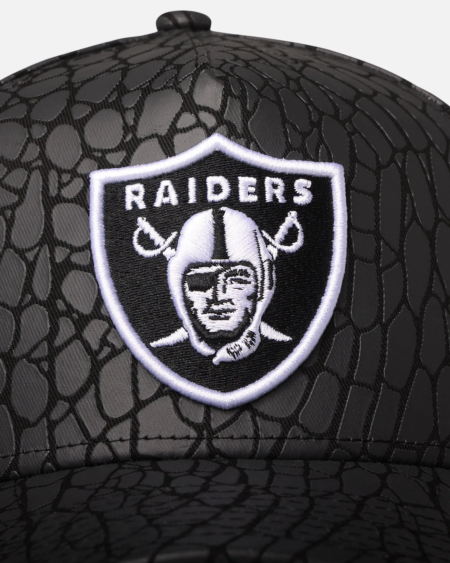 New Era Las Vegas Raiders 'Croc Skin' 9FORTY A-Frame Snapback Black sold by Culture Kings product image thumbnail 5