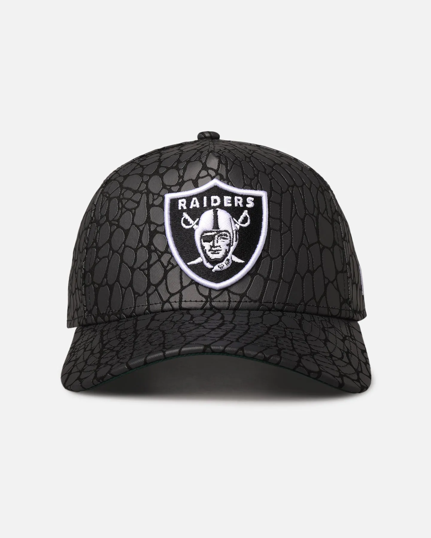 New Era Las Vegas Raiders 'Croc Skin' 9FORTY A-Frame Snapback Black sold by Culture Kings