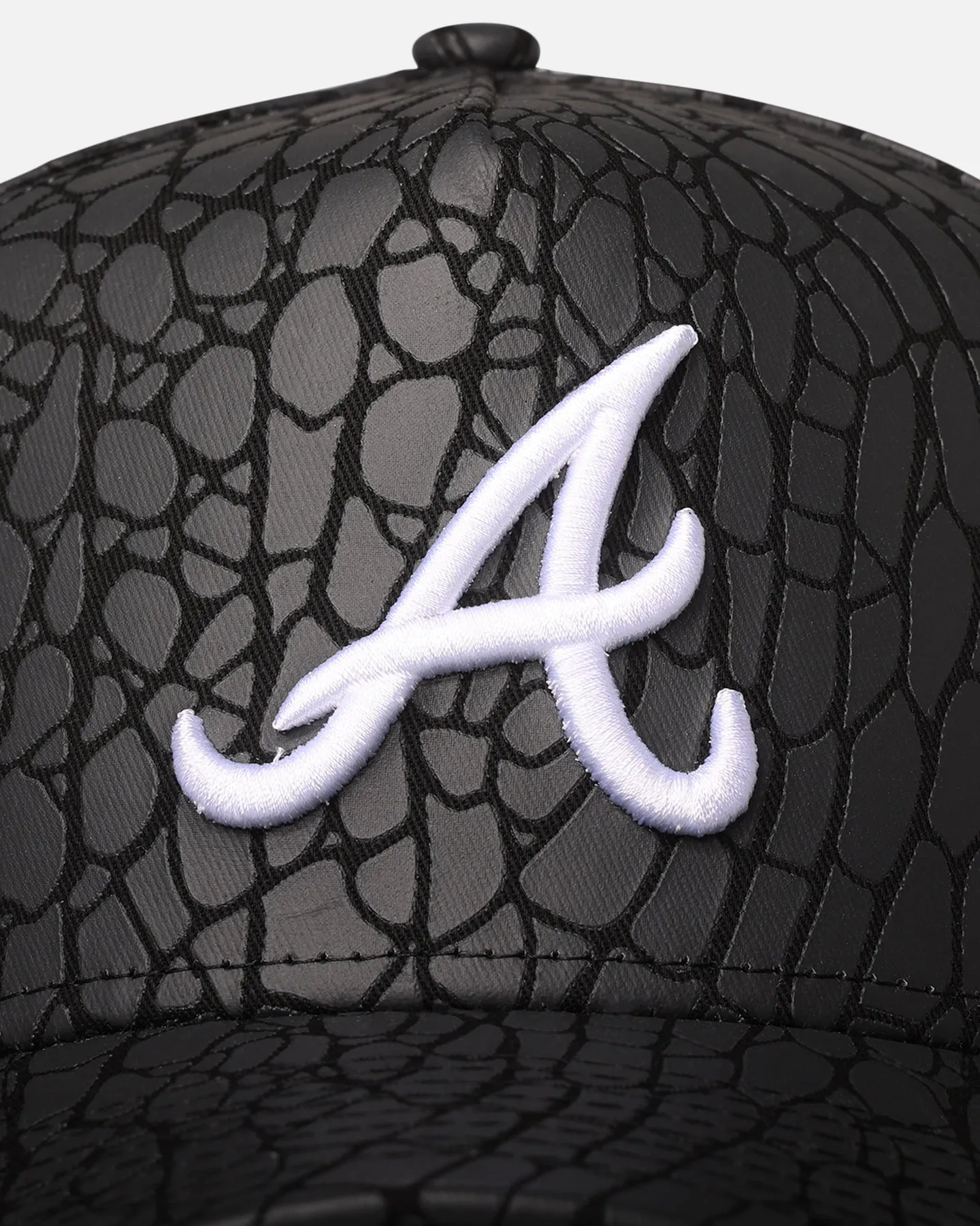 New Era Atlanta Braves 'Croc Skin' 9FORTY A-Frame Snapback Black sold by Culture Kings product image thumbnail 5