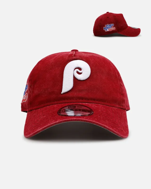 New Era Philadelphia Phillies 'Washed Team Color' Unstructured 9FORTY A-Frame Snapback Official Team Color sold by Culture Kings