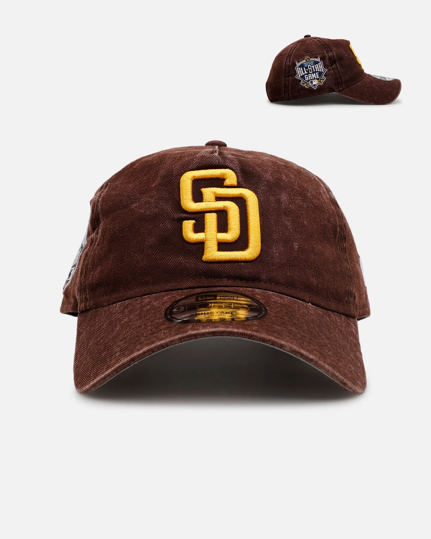 New Era San Diego Padres 'Washed Team Color' Unstructured 9FORTY A-Frame Snapback Official Team Color sold by Culture Kings