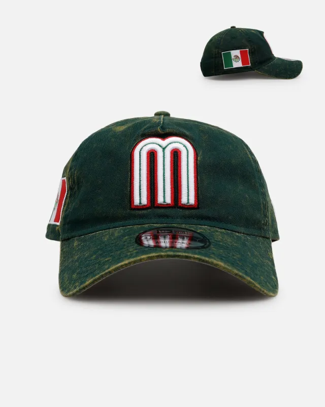 New Era Mexico National Baseball Team 'Washed Team Color' 9FORTY A-Frame Snapback Official Team Color sold by Culture Kings