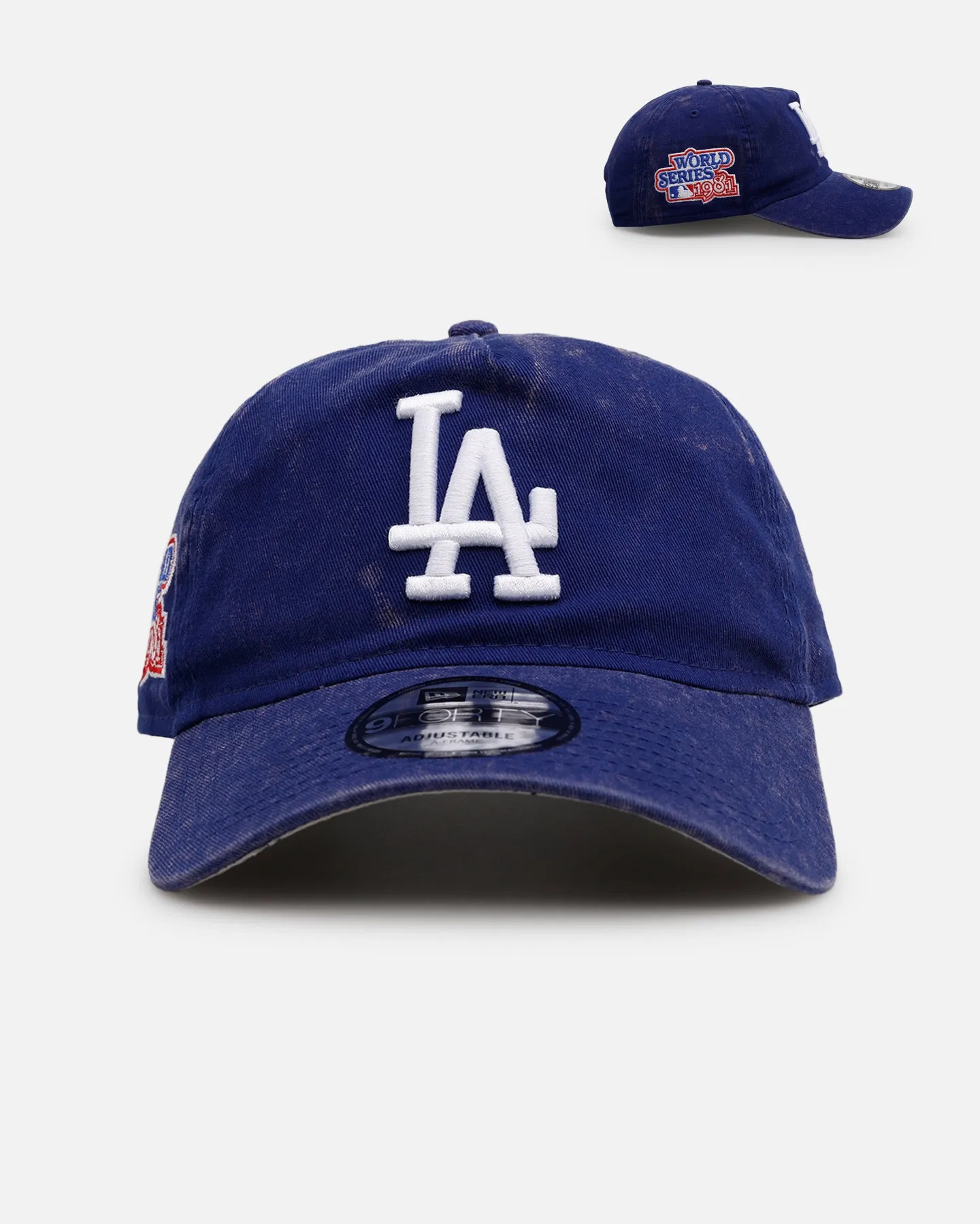 New Era Los Angeles Dodgers 'Washed Team Color' Unstructured 9FORTY A-Frame Snapback Official Team Color sold by Culture Kings