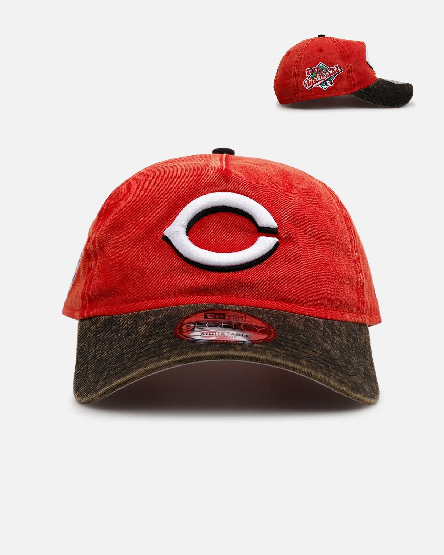 New Era Cincinnati Reds 'Washed Team Color' Unstructured 9FORTY A-Frame Snapback Official Team Color sold by Culture Kings